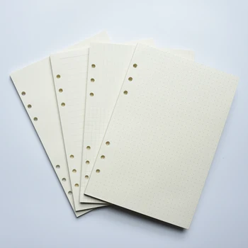 MaoTu Filler Paper Spiral Notebook Loose Leaf Paper Ring Binder Refills for Filofax Planner Bullet Journal A5 A6 6 Holes a5 journal refills notebook filler paper narrow ruled 2017 planner to do list office supplies stationery 45 sheets