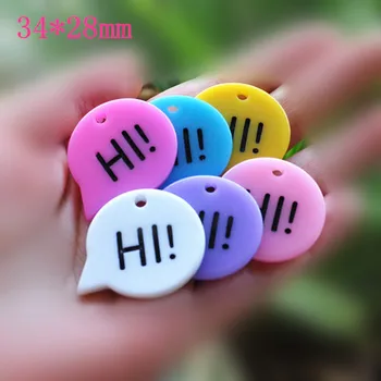 

DIY LETTER charms keychain pendant resin charms necklace pendant for DIY decoration 20pcs