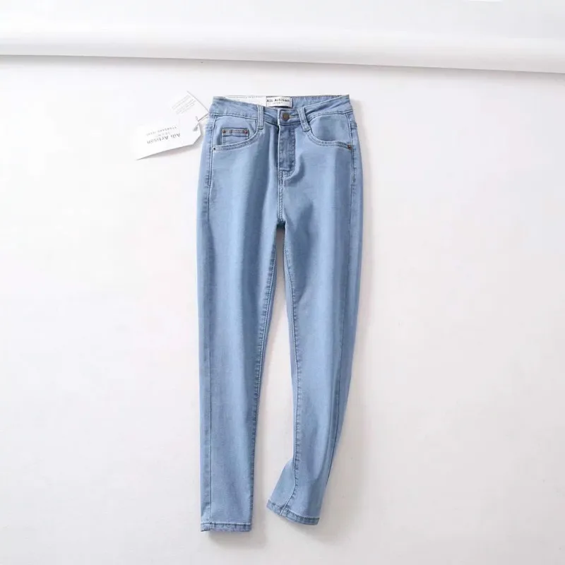 2018 Новое поступление осень женские джинсы для женщин мотобрюки краткое тонкий сексуальный Твердые Эластичный Высокая талия узкие модные