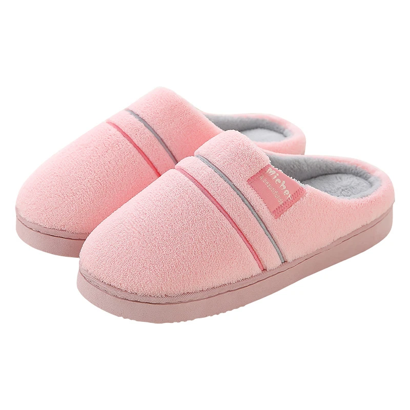 

WANXYASL Winter Women Home Slippers Fashion Warm Shoes Woman Slip on Flats Female Slides Black Pink Plus Size Slippers For Women