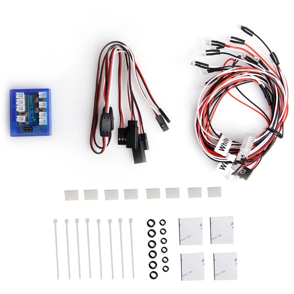 

Car Styling 2Leds Angel & Demon Eyes LED Headlight Light Bulb for 1/10 RC Car 5mm Blue+White