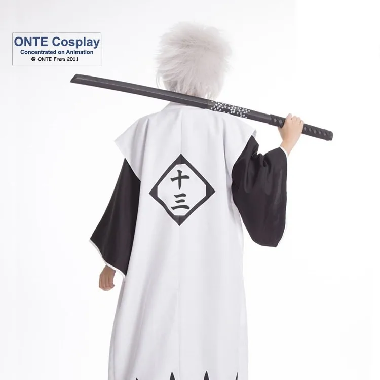 Cosplay&Ware [7]Anime Bleach Cosplay Costumes Capes 1st To 11th 12th 13th Division Captains Cloaks With Sleeve Coat Halloween -Cosplay&Ware anime Shop