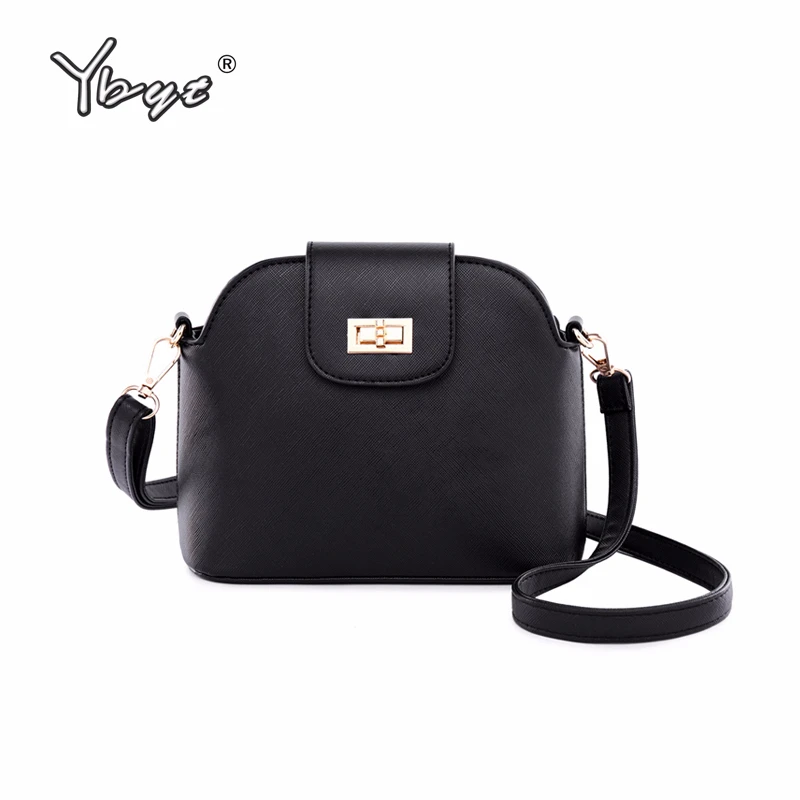 YBYT العلامة التجارية 2018 جديد أزياء الكتف رسول crossbody أكياس بو الجلود المرأة حزام حقيبة مهرج الترفيه قفل قذيفة حقيبة