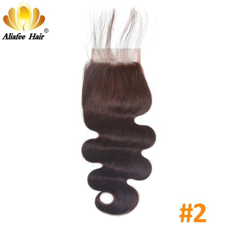 Волосы AliAfee # 1b/#2/#4/#27/#99/# бордовые 4*4 швейцарские Кружевные бразильские волнистые