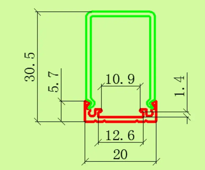 US $460.00 Free Shipping LED Aluminum Profile with Milky Transparent Cover Cabinet Wardrobe Profile Light LED Strip Holder 2mpcs110mlot