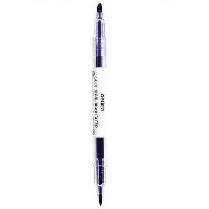 1 шт., художественные маркеры с двойной головкой, радужные маркеры, маркер, яркие цвета, школьные офисные принадлежности, 6 цветов, Deli S623 - Цвет: Purple 1pc