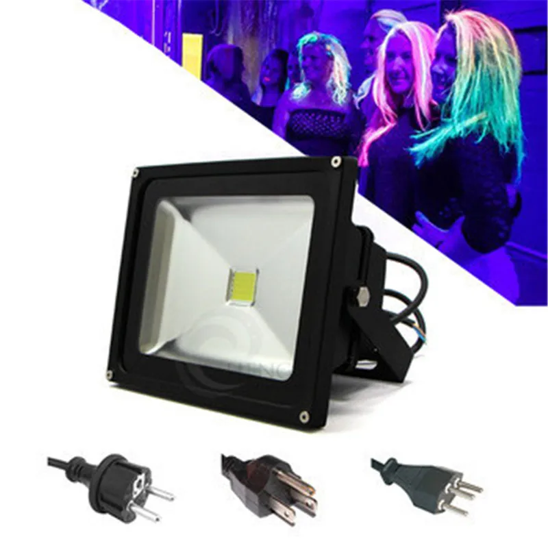 JLAPRIRA LIGHTING UV Flood Light 30W 50W Ultra Violet Floodlight LED UV Black Light 365NM 395NM UV Flood Light Lamp 85-265V IP65