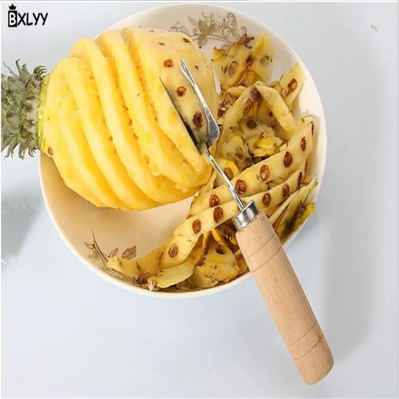 

BXLYY V-shaped Stainless Steel Pineapple Peeler Kitchen Gadget Pineapple Slicers Vegetable Cutter Kitchen Accessories Knife.8z