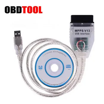 

New SMPS MPPS V13.02 V13 K CAN Flasher Chip Tuning ECU Programmer Remap OBD2 MPPS V13.02 Professional OBD Diagnostic Cable