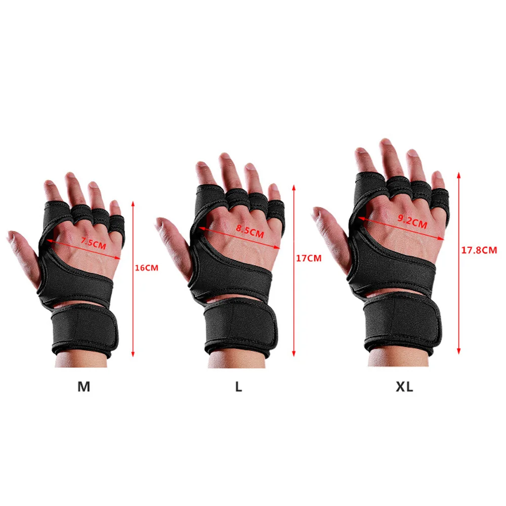 Fitness Wrist Wraps Gym Ventilated Workout Gloves For Weight Lifting Training