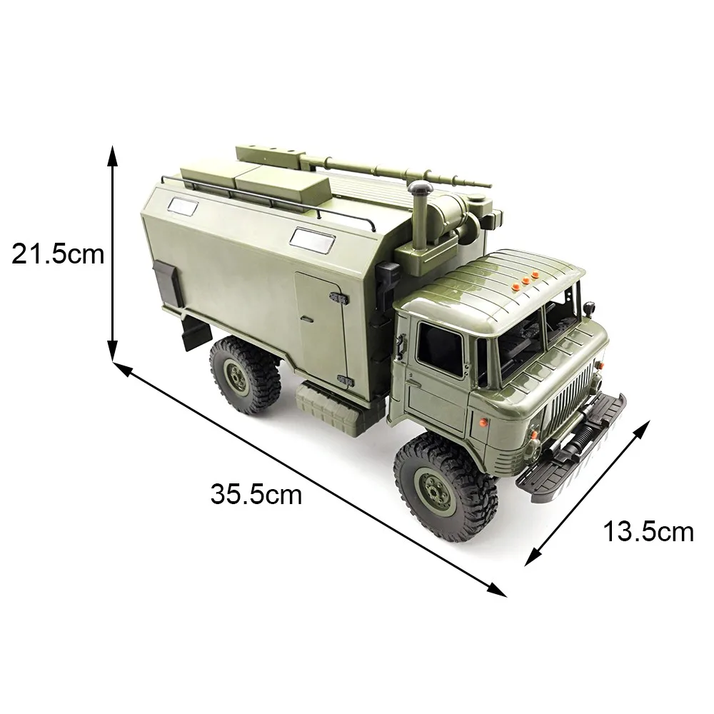 RTR RC Car FOR WPL B24 ZH GASS 66 1/16 2.4G 4WD Remote Control Car Military  Truck Rock Crawler Toy Kids Gift Toys For Children