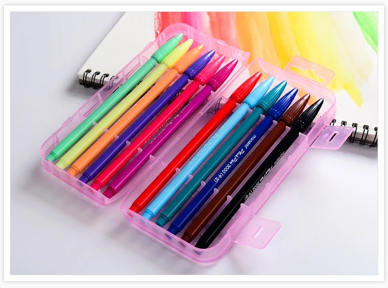 Pintados à Mão Linha de Fibra de Água Monami Cores Caneta Pintura Estudante Neutra 36 12 de fibra de água caneta pintura estudante caneta neutra