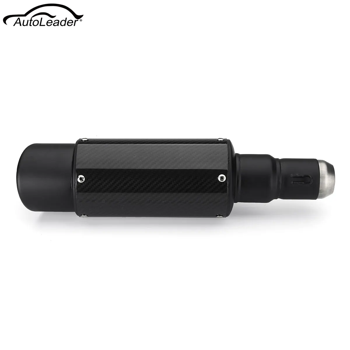 

Universal exhaust 38-51mm Black Carbon Fiber GP Motorcycle ATV Exhaust Muffler Pipe Kit Silencer escape Modified Scooter Fit
