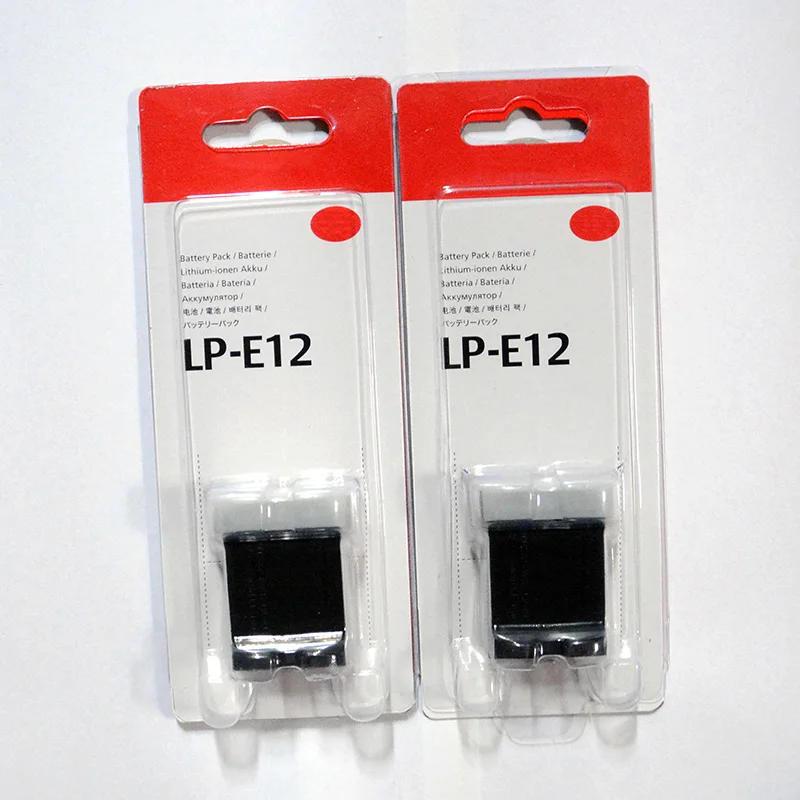 

2PCS/lot 875mAh LP-E12 LP E12 LPE12 Camera Battery For Canon EOS100D M M2 M10 M50 M100 EOS Kiss X7 Rebel SL1