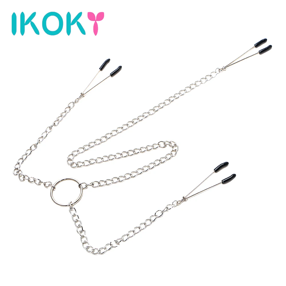 IKOKY Papilla стимулятор сосков зажимы для с цепочкой груди эротические игрушки товары