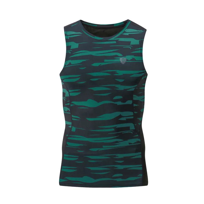 Men Vest Sports Training T-Shirt Men New Dry Compressed Fitness Vest Elastic Muscle Men's Sports Blouse Top for four seasons #2d (11)
