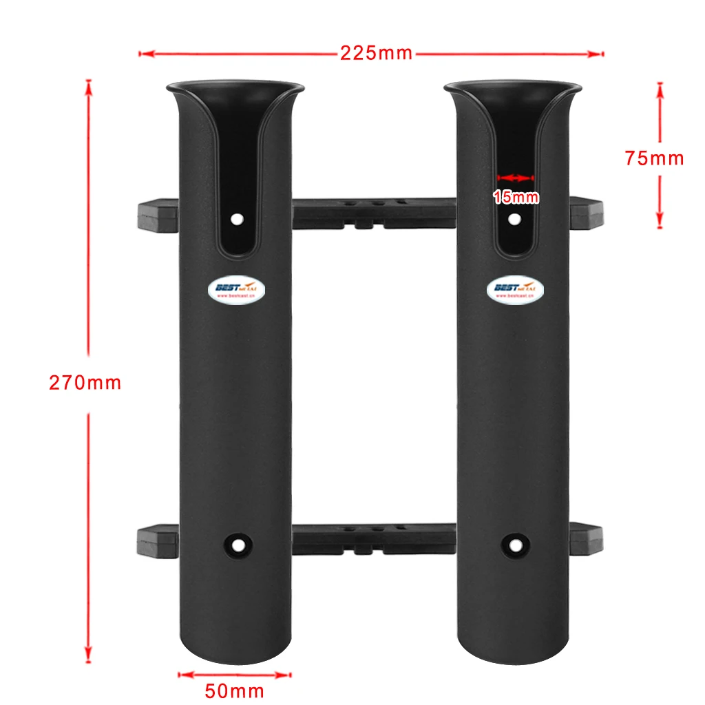 High Quality Newest Boat Yacht 2 Pole Tube Rack Mounting Bracket Happy Fishing Water Sports Rowing Boat Accessories