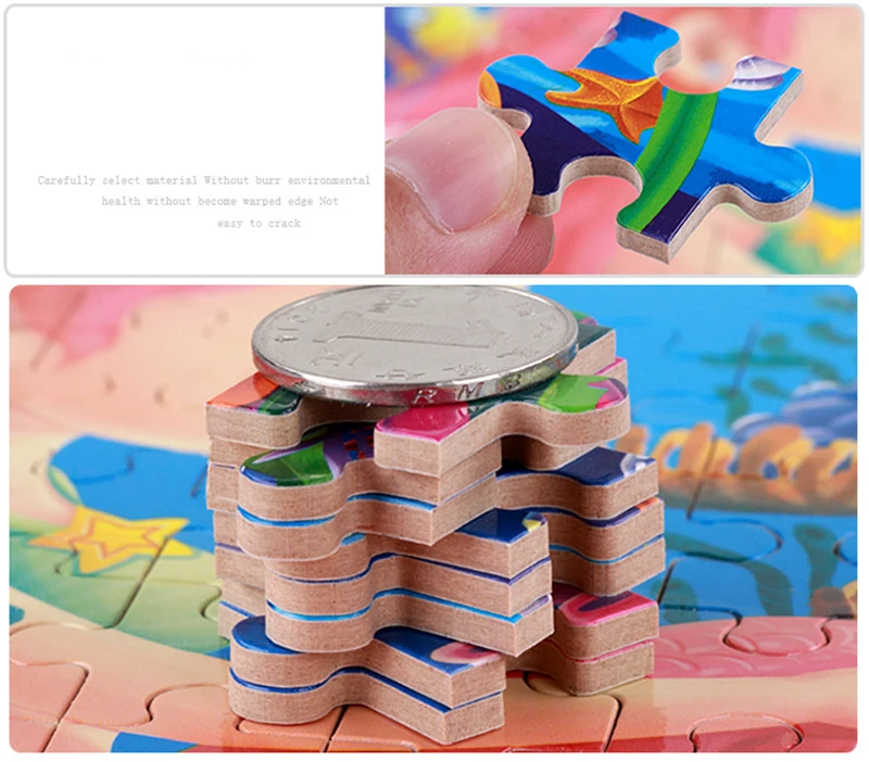 200 шт. гладить boxwooded головоломки 1 шт. деревянные игрушки educatial игрушки мультфильм головоломки