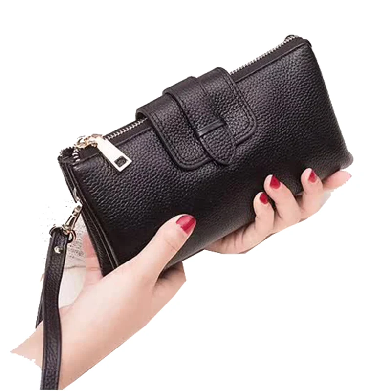 Женская сумка клатч из натуральной кожи с ручками и плечевым ремнём|bag women