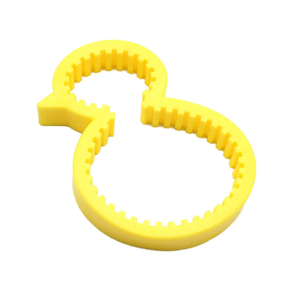 

1pc Silicone Small Yellow Duck Bottle Opener Anti-skid Screw Cap Can Opener Creative Non-slip Kitchen Capping Universal Openers