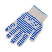 LHBL 540F термостойкие перчатки для духовки, перчатки для сжигания барбекю, обработчик горячей поверхности(только одна перчатка, подходит для левой и правой