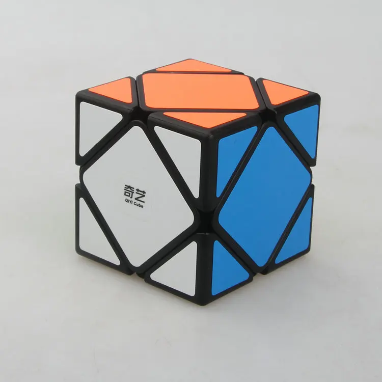 Мою hualong 3x3 Cube Черный/Stickerless-розовый/Stickerless-яркий/белый Скорость Cube Cubo мэджико кубик рубика - Цвет: Qichen CNEWB black