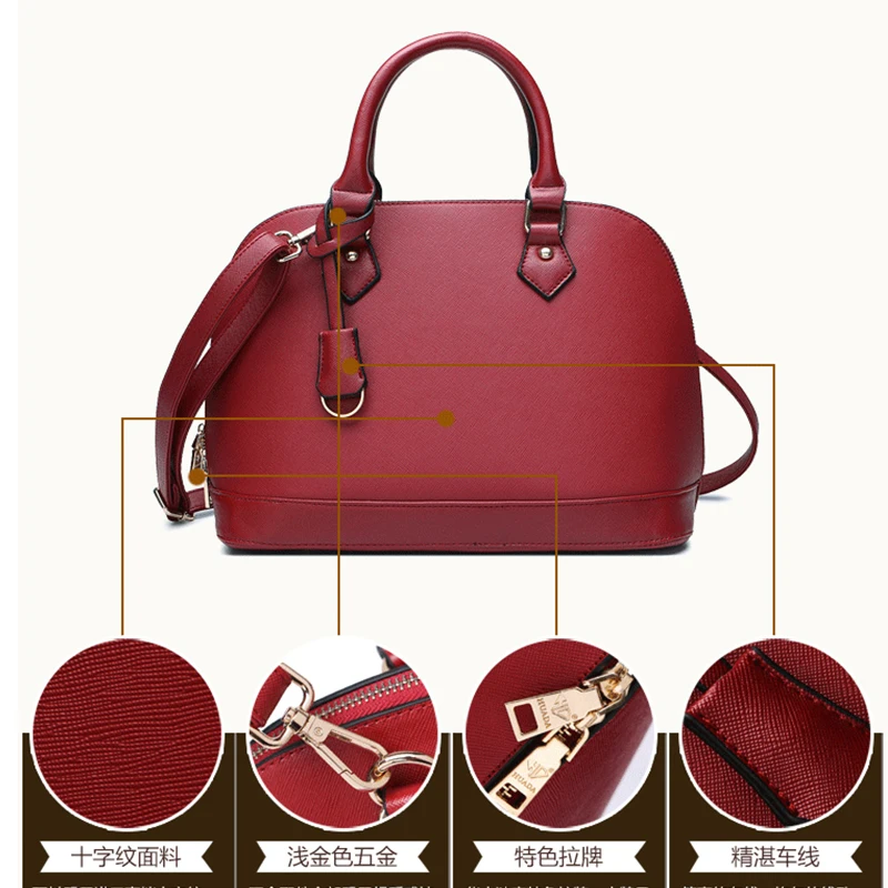Mulheres de Couro Genuíno bolsa de Ombro