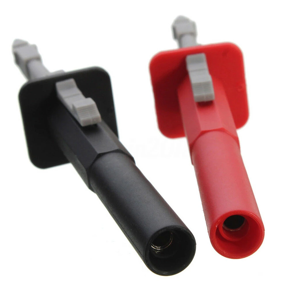 

2 Pcs/set Safety Test Clip Insulation Piercing Probes Fast Insulation 4mm Socket Nickel Plating For Car Circuit Detection Tool