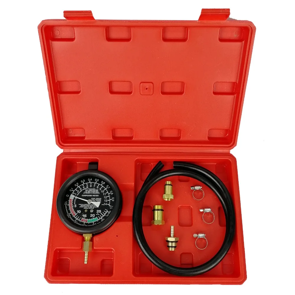 VicTsing 2.5 inch Exhaust Back Pressure Tester Set Pressure Gauge Test Tool Kit Sensor                                           (12)