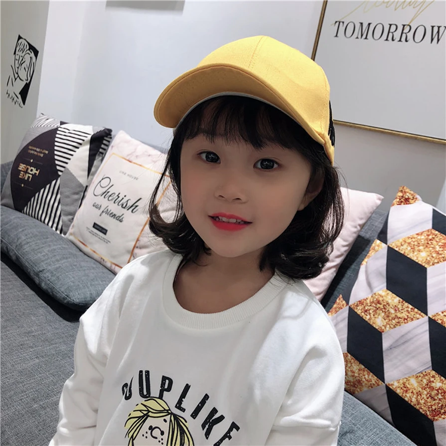 SYi Qarce Kids бейсболка с надписью Регулируемая бейсбольная кепка для девочек от 4 до 12 лет для мальчиков и девочек Snapback cap NM833-36