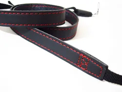 Elegant PU Leather Camera Shoulder and Neck Strap (Black)