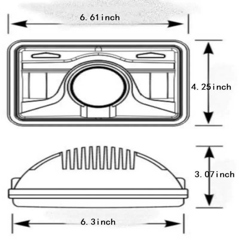 4X6 LED Headlight7 size12800