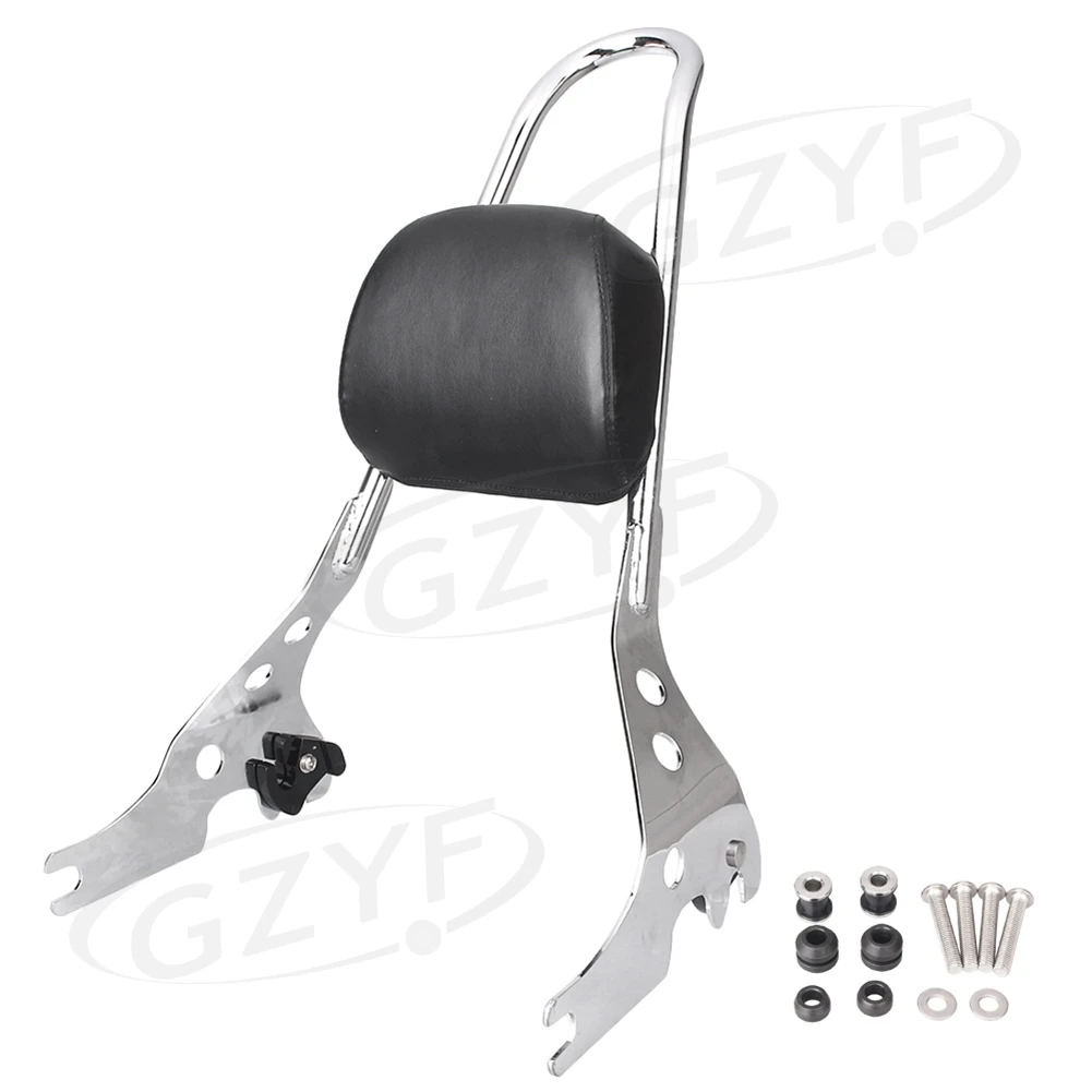 

Sissy Bar Backrest Luggage Rack For Harley-Davidson Street 500 750 2015 2016 Silver