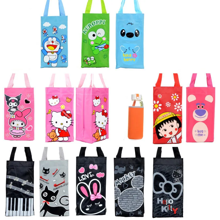 

IVYYE Chi-bi Maruk KT Fashion Portable Lunch Bags Cartoon Oxford Water Bottle Bag Bottles Tote Warm Storage Women Girls New