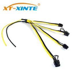 XT-XINTE Питание кабель модифицированный кабель Шахтер провод Графика 6Pin Мощность кабель 12AWG + 18AWG для DELL2950 1470 1950 PE серии