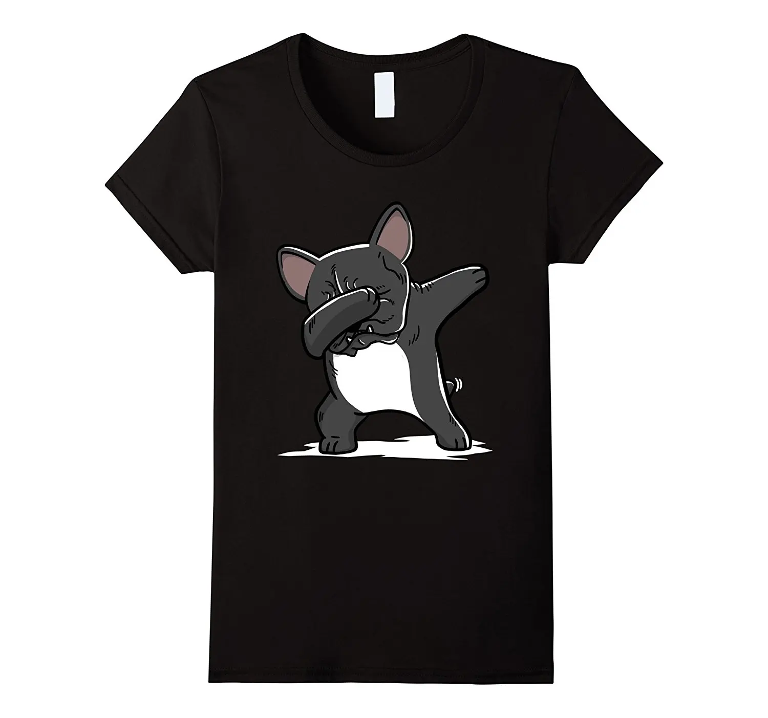 

French Bulldog Cute Dabbing T-Shirt Funny Dab Dance Gift Funny Brand Cotton Hipster T Shirt Women Novelty Tops Tees
