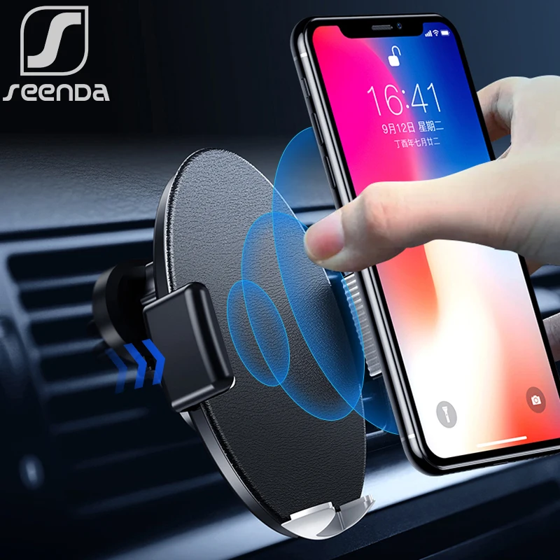 SeenDa Infrared Sensor Intelligent Qi Wireless Charging 10W Fast Car