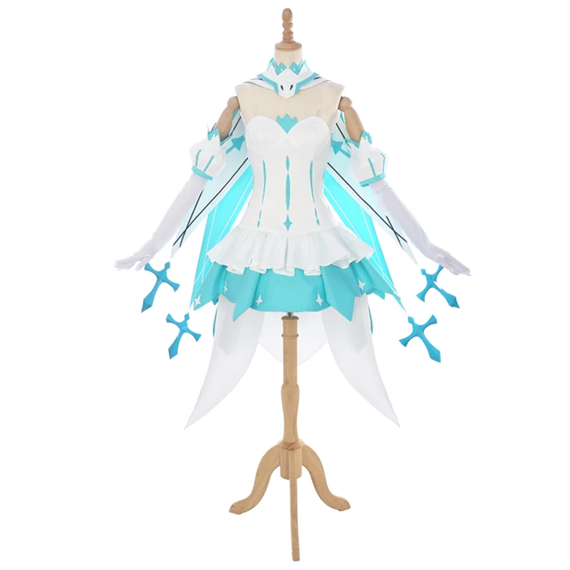 

[STOCK] 2018 Anime Honkai Impact 3 Kiana Kaslana Winter Princess Lolita Dress Full Set For Women Halloween Free Shipping New.