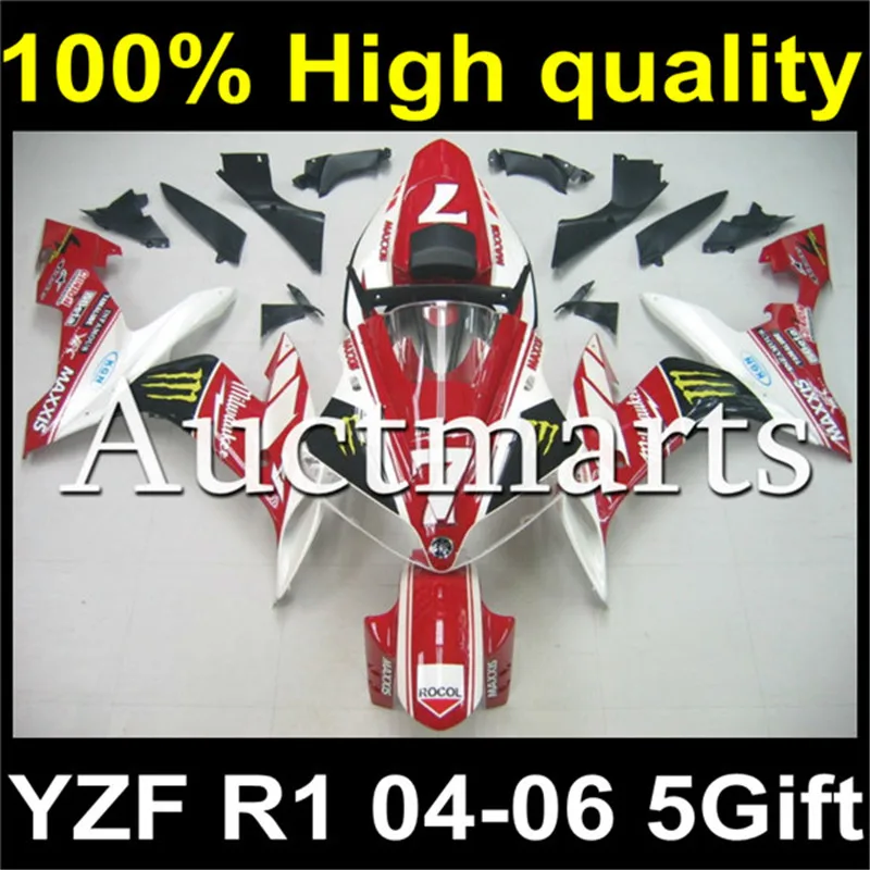 

Complete Plastic Body Fairing Kit Set For YAMAHA YZF R1 2004 2005 2006 04 05 06 Fairing Y04-060000