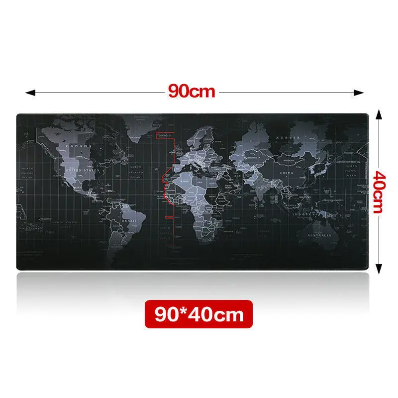 

2 Sizes World Map Large Gaming Mouse Pad Mousepad Locking Edge For Laptop PC Anime Mousepad dota2 Mat for Gamer