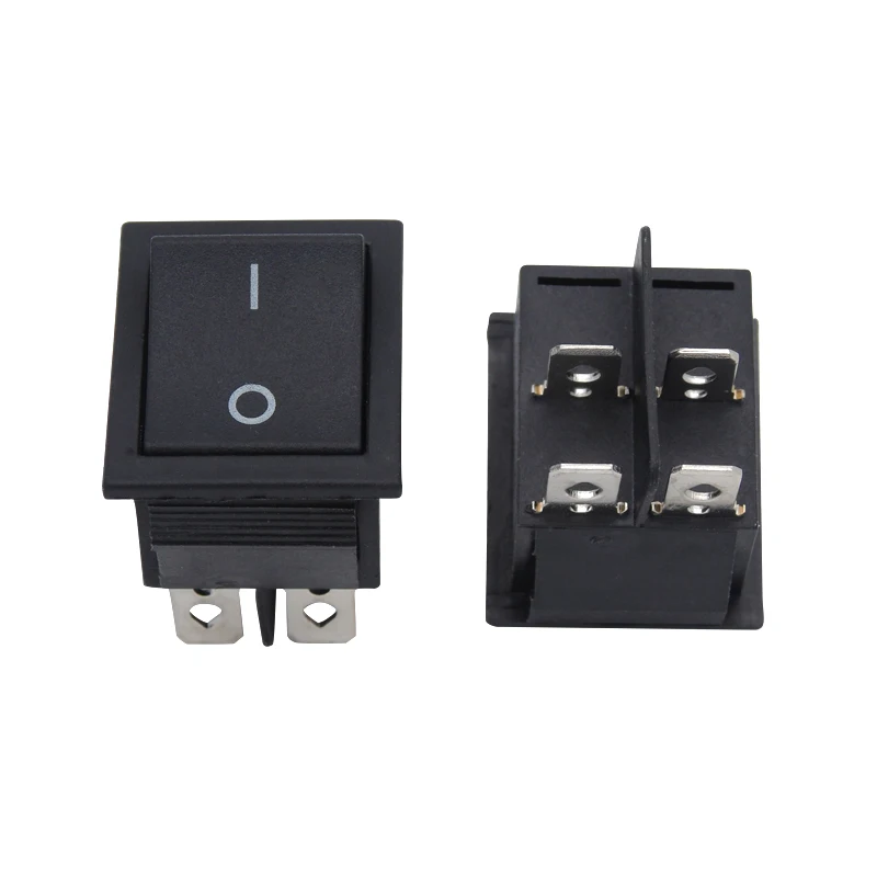 Details about   Black 4 Pins DPST On/Off Rocker Switch AC 250V/15A 125V/20A UK Seller