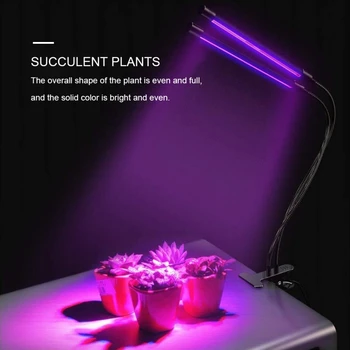 

Household Plant Growing Light Adjustable Memory Gooseneck Lamp LED Flower Grow Light for Home Garden Farm Accessories
