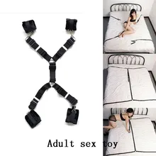 Потрясающий Женский комплект для взрослых, с застежкой под кровать, удерживающая система с ручными манжетами, манжеты на лодыжку для женщин и мужчин 40