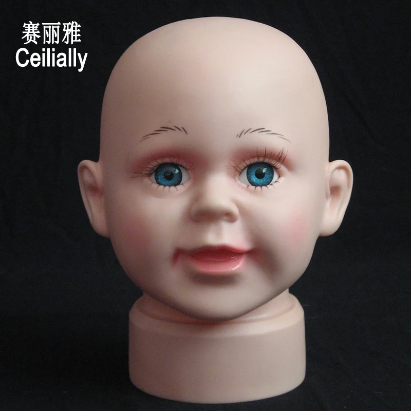 Hot Sale Kid Mannequin Head Mannequin High Quality Lovely Child Mannequin Head For Wig Glass Display