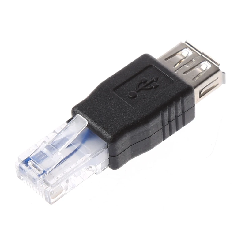 2 шт. USB тип A гнездо к Ethernet Интернет RJ45 штекер адаптер конвертер|Компьютерные