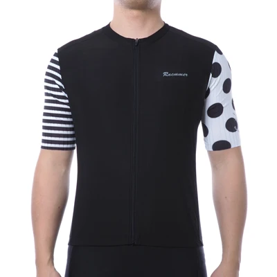 Racmmer мужские велосипедные Джерси PRO AERO с коротким рукавом Maillot Ciclismo Hombre Mtb велосипед Джерси рубашка черный Джерси - Цвет: PIC COLOR