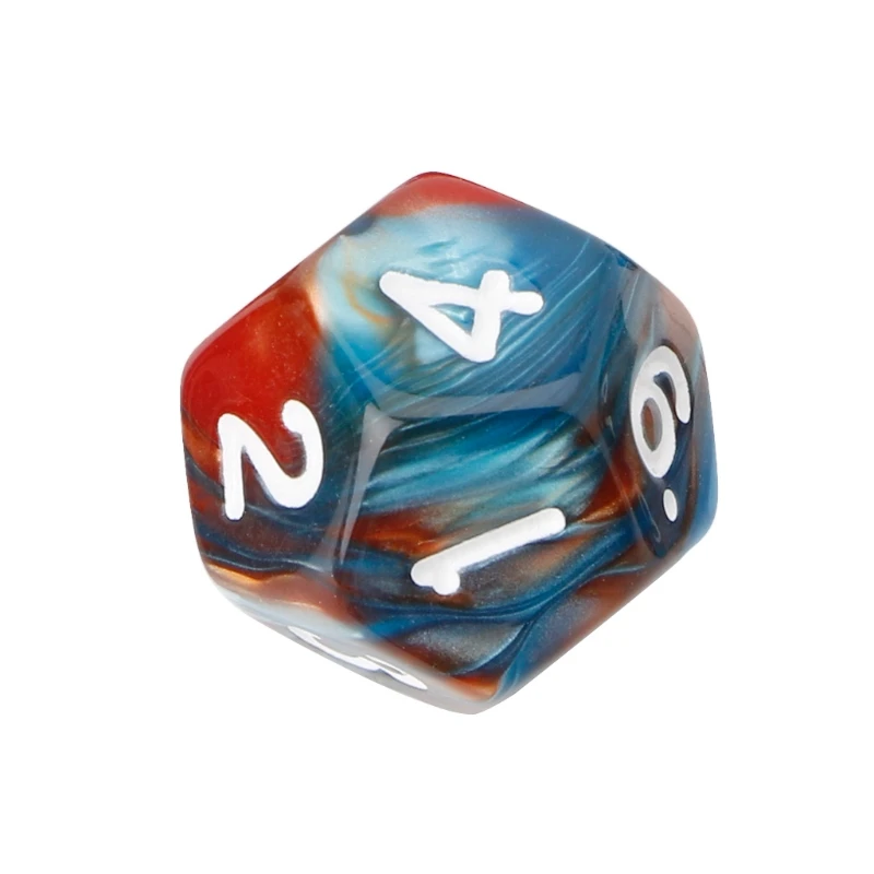 7 шт./лот 1 акриловые полигедрические кости для TRPG НАСТОЛЬНАЯ ИГРА Подземелья и