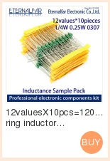 0307 1/4 Вт 0,25 10UH 100K 100UH 101K 10 100 UH Цвет код кольцо адаптера переменного тока DIP индуктивности ТВ радио электромагнитной индукции 27UH