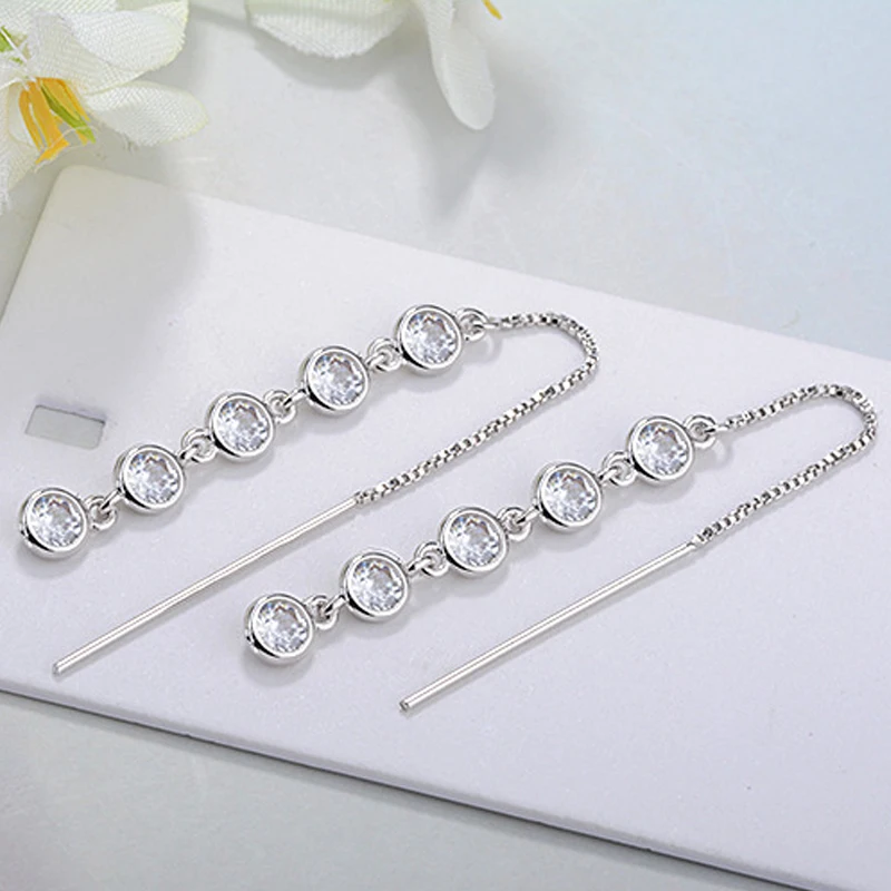 long drop earrings with aaa cz zircon jewelry (2)