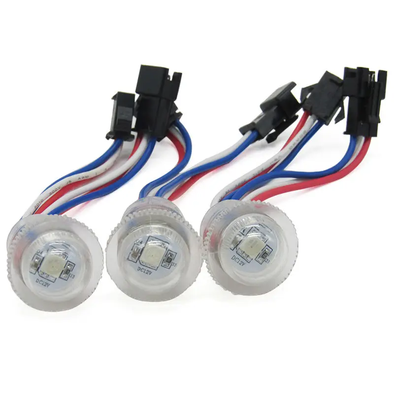 Полный цвет 20 мм UCS1903 цифровой 5050 SMD светодиодный пиксельный rgb модуль света, Диаметр 20 мм, DC12V вход переменного тока, Водонепроницаемый IP67